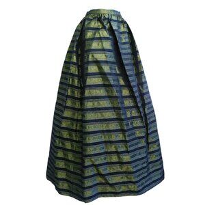 NEW MeTaLLiC Scott McClintock Black Gold Party Skirt Gown Full Crinoline USA M